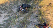 Подросток на мотоцикле вылетел с ночной трассы в Заволжье