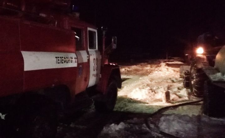 В Урмарском районе во время пожара погиб мужчина