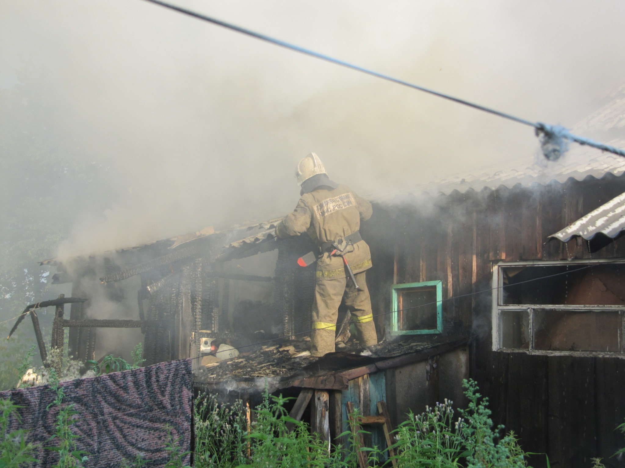 В Чебоксарском районе на пожаре погиб мужчина