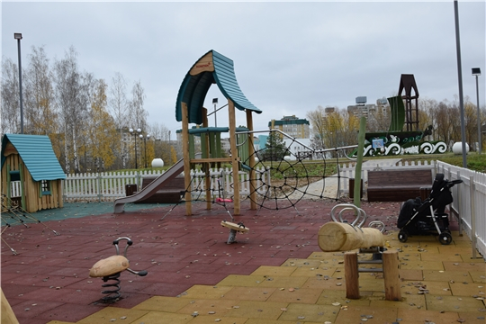 В Чебоксарах появилась еще одна экологичная детская площадка