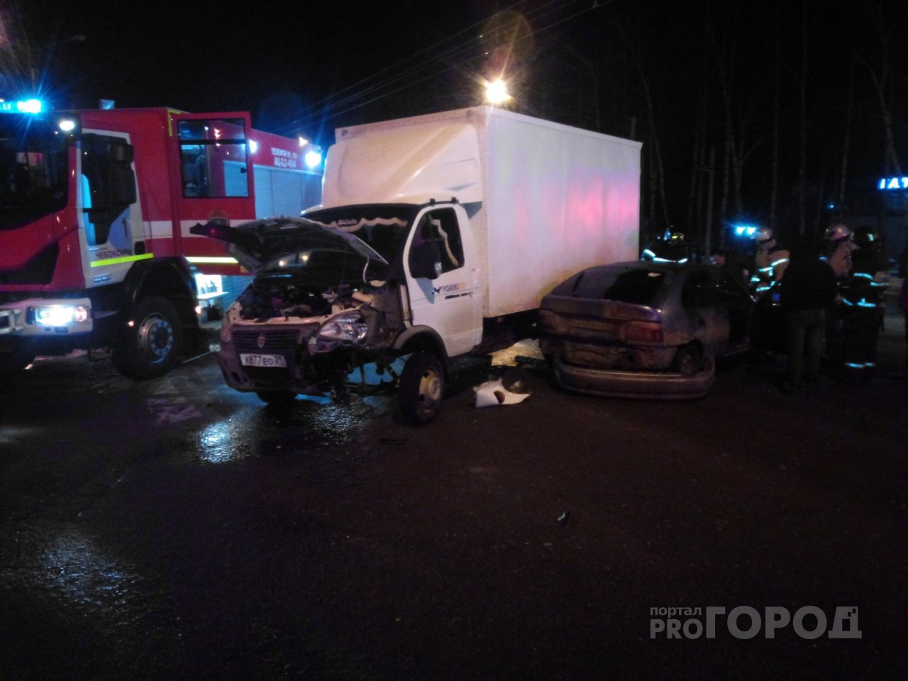 В Чебоксарах в столкновении с "Газелью" пострадал водитель Toyota