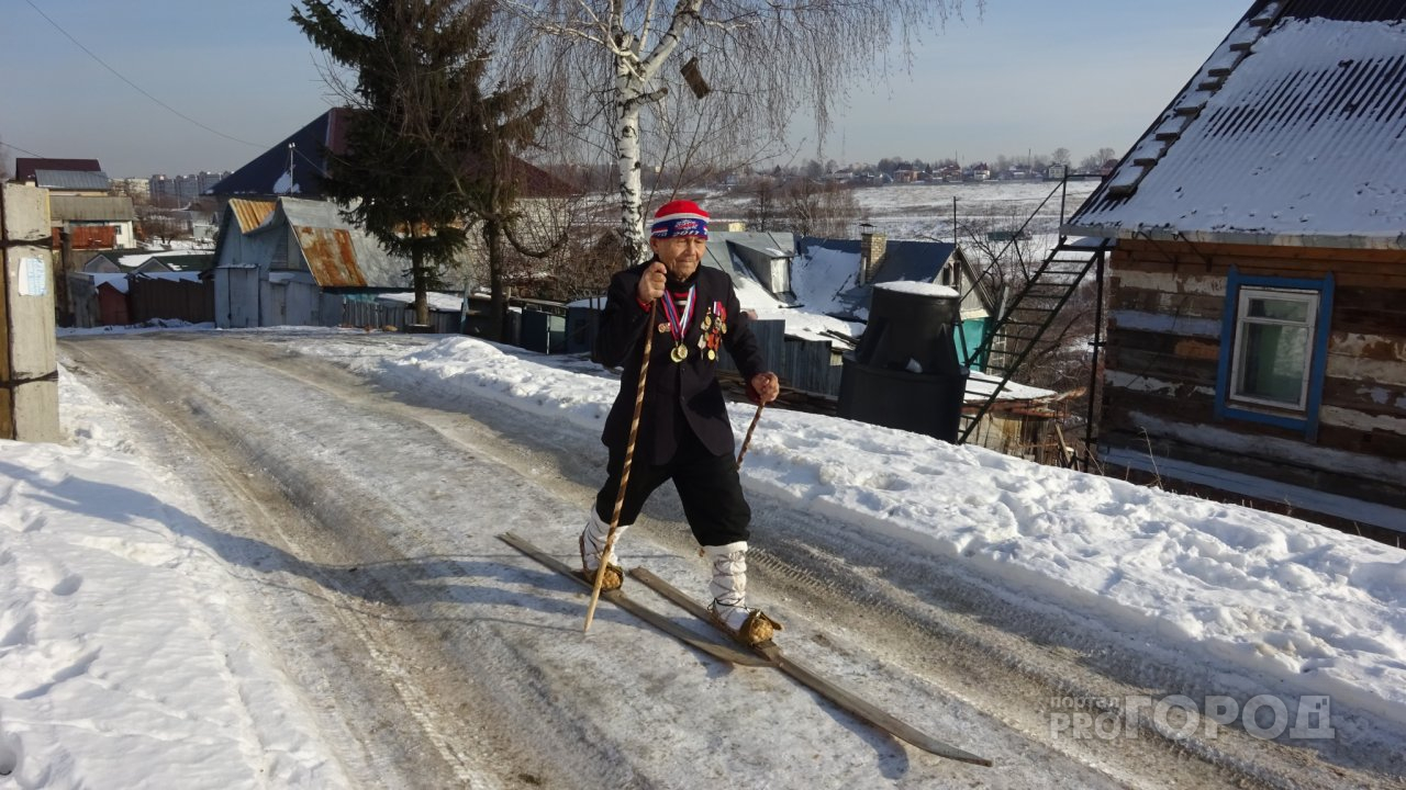 89-летний дед в последний раз пройдет "Лыжню России" на лыжах, которые спасли его крестного на войне