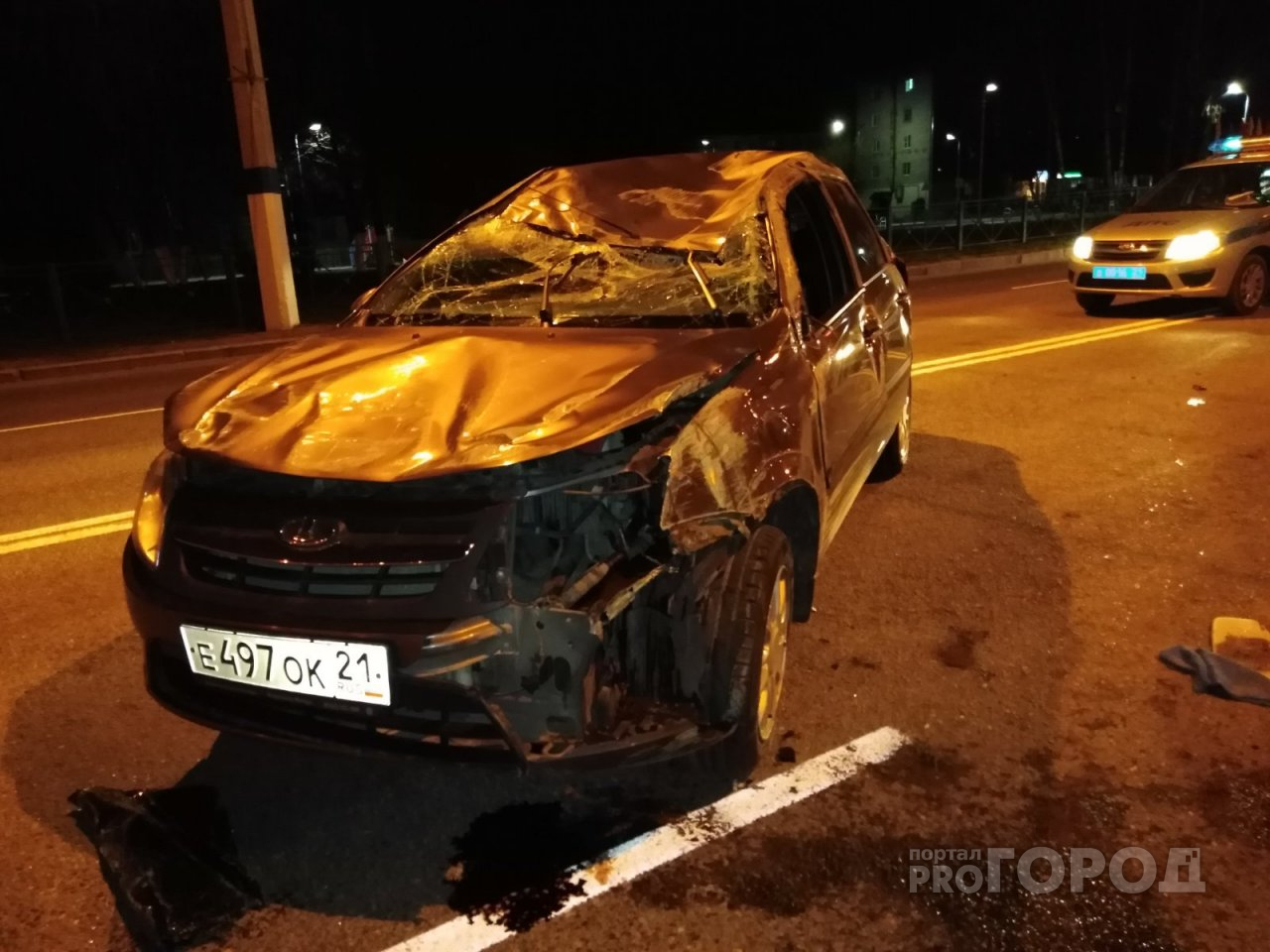 В новочебоксарском ДТП пострадал водитель "Гранты"
