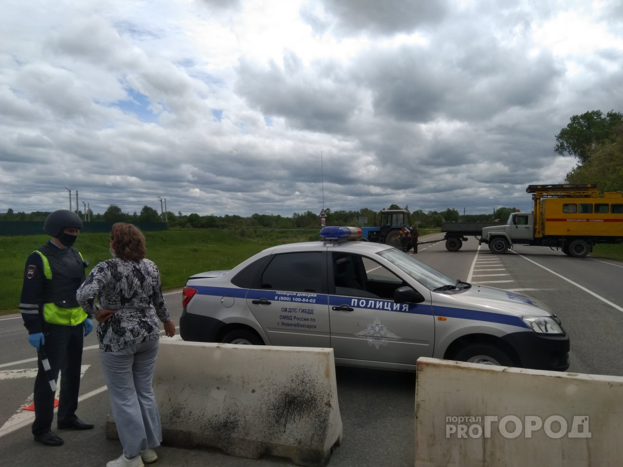 Причина закрытия дороги спецслужбами около Новочебоксарска неизвестна более 20 часов