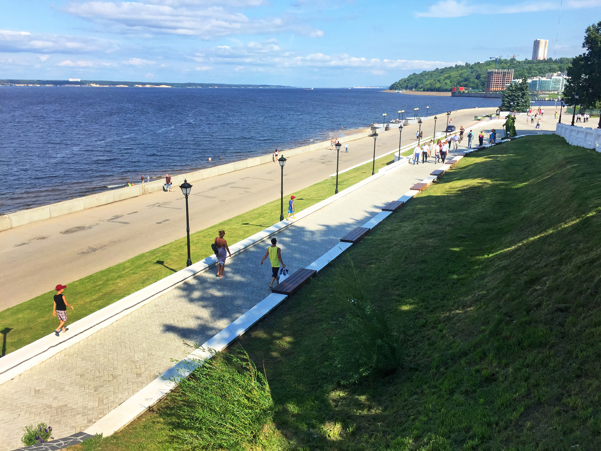 На Московской набережной появится самая большая в России клумба, посвященная реке Волга