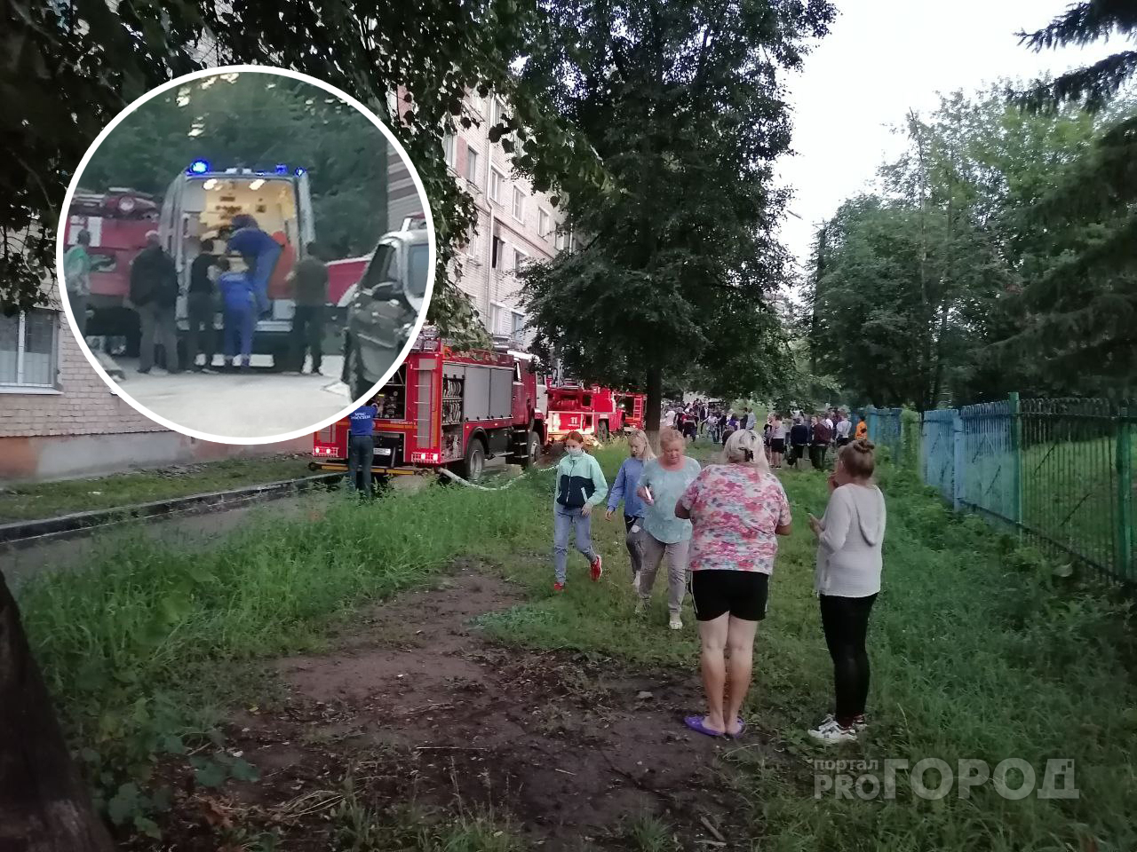 В Новочебоксарске горит пятиэтажка: "Вынесли двух человек"