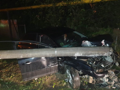 В Чувашии ночью произошло смертельное ДТП: водитель снес бетонный столб