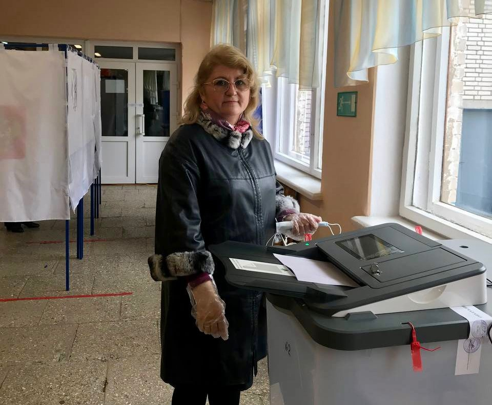 Эльза Кузьмина проголосовала на выборах в Чувашии