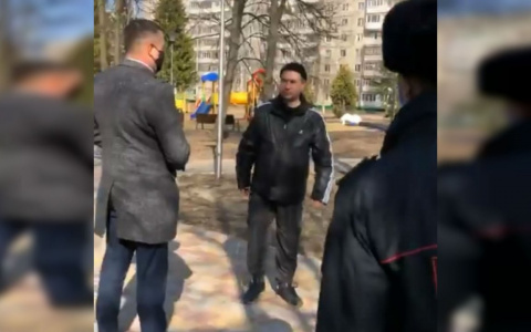 Гуляющих в парке чебоксарцев зафиксировали для отправки данных в суд